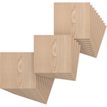 Ekena Millwork 11 3/4W x 11 3/4H x 1/4T Wood Hobby Boards, Red Oak, 25PK HBW12X12X250DRO